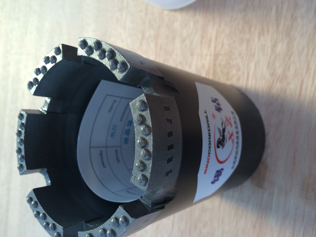 Durable Diamond Core Bits , Casing Shoe Bit UMX NW HW PW Flat Matrix Crown