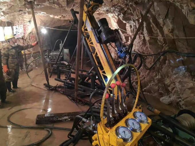 360° Angle Hydraulic Underground Drill Rigs , Underground 