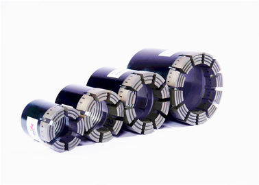 Impregnated Diamond Core Bits BQ NQ HQ PQ Longlife With Face Discharge Holes