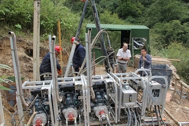 Small  EP550 Man - Portable Core Drill Rig Remote Mountain Areas 4m X 4m Depth Reach 400m