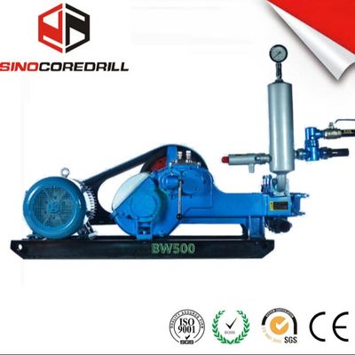 BW500 Horizontal Three Cylinder Mud Pump For Construction With Max Flow 500L/Min