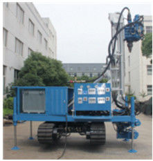 Blue Self Walking Water Well Drilling Rig , Water Well Drilling Equipment