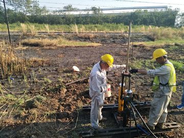 Portable Cone Penetration Test Apparatus Shallow Holes Roads Anchor Dia 300 - 400mm