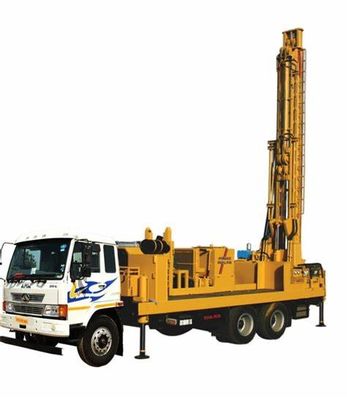 300m Crawler Chassis Or Truck Chassis Water Well Drilling Rig Borehole Drilling Equipment 85kw