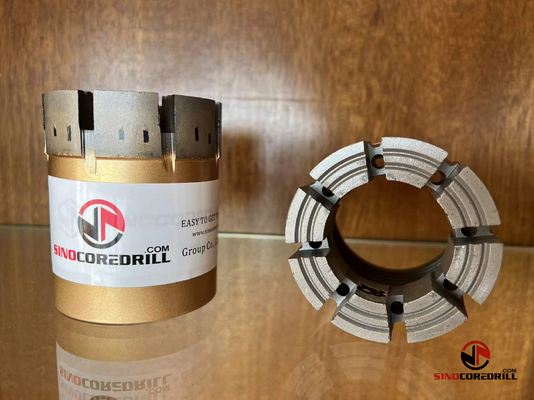 Wireline Triple Tube NQ3 HQ3 Imp Diamond Core Bits With Face Discharge