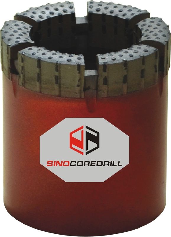 B N H P Wireline Natural Diamond Surface Set Core Drilling Bits For Broken Formation Rocks