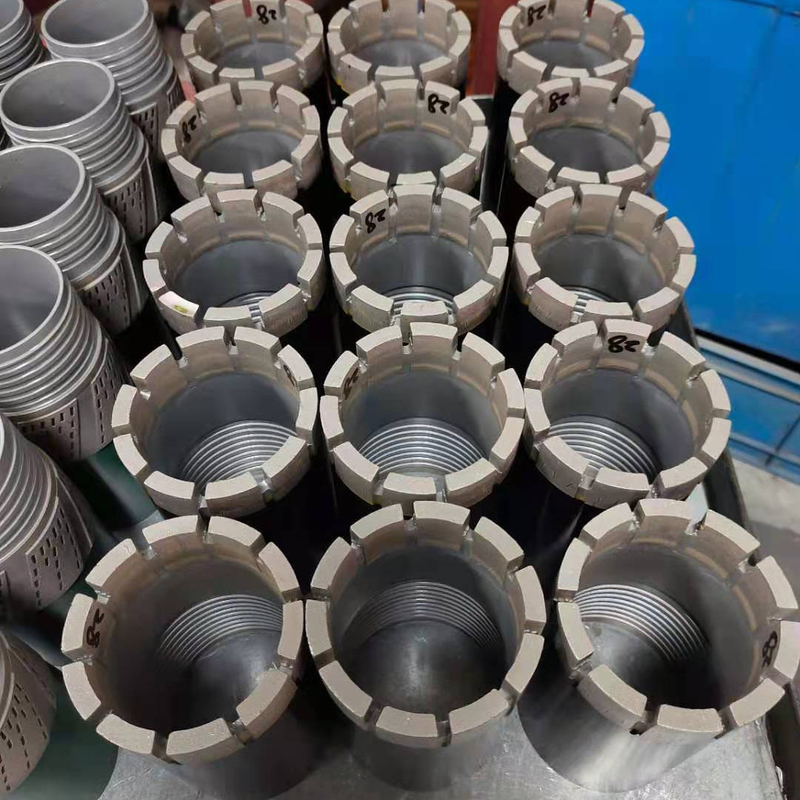 BW NW HW PW  Impregnated Diamond Casing Shoe Bit Crown Type 8mm