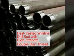 Heat-Treated Wireline Drill Rod with High-Strength Double-Start Thread