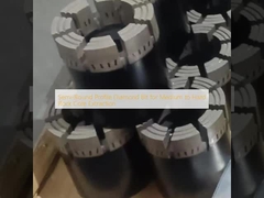 Semi-Round Profile Diamond Bit for Medium to Hard Rock Core Extraction