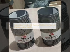 Natural Diamond-Set NQ Reaming Shell for Accurate Hole Diameter and Bit Stability